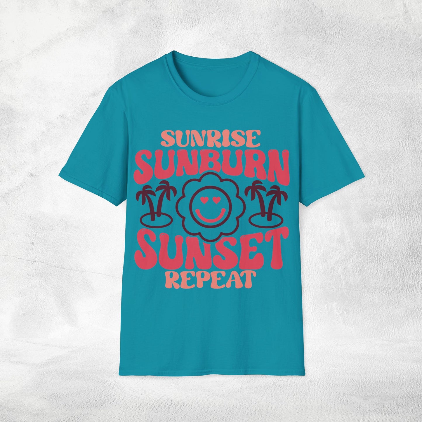 women's shirt sunrise sunburn sunset repeat