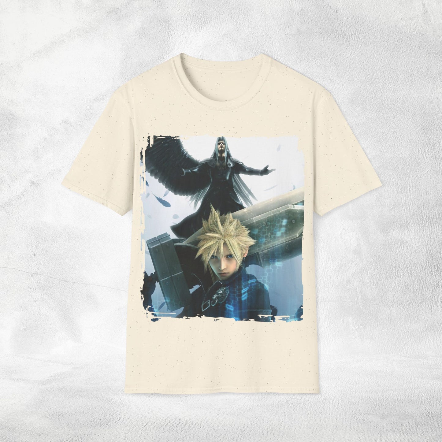 Unisex Gaming shirt Final Fantasy Cloud Strife and Sephiroth