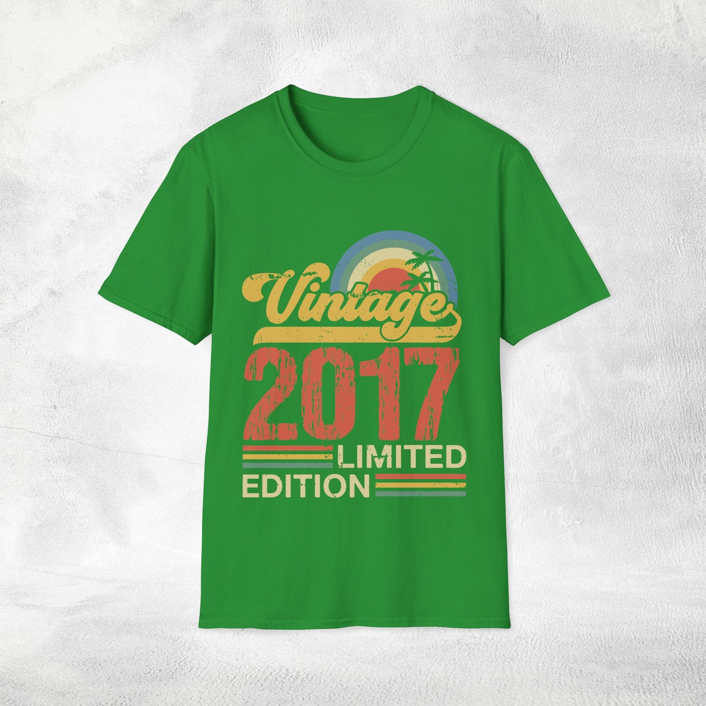 Unisex year of birth shirt 2017