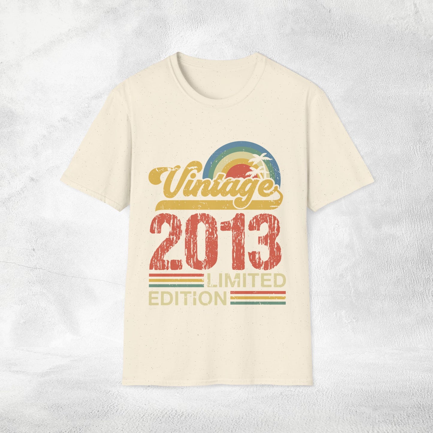 Unisex year of birth shirt 2013