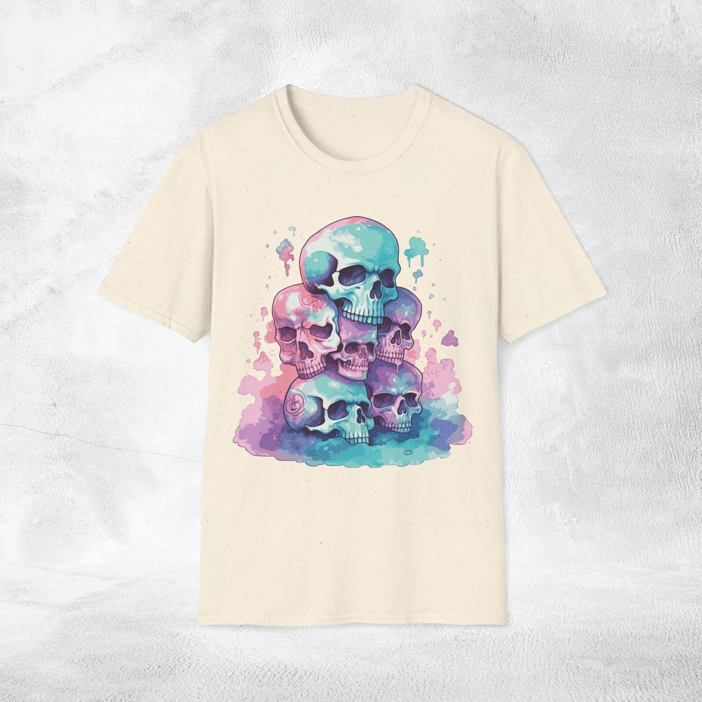 Unisex Gothic Shirt Pastel Skull