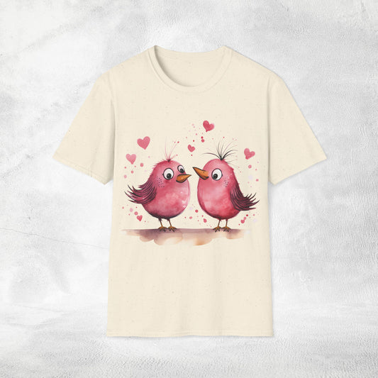 Unisex couples T-Shirt lovebird