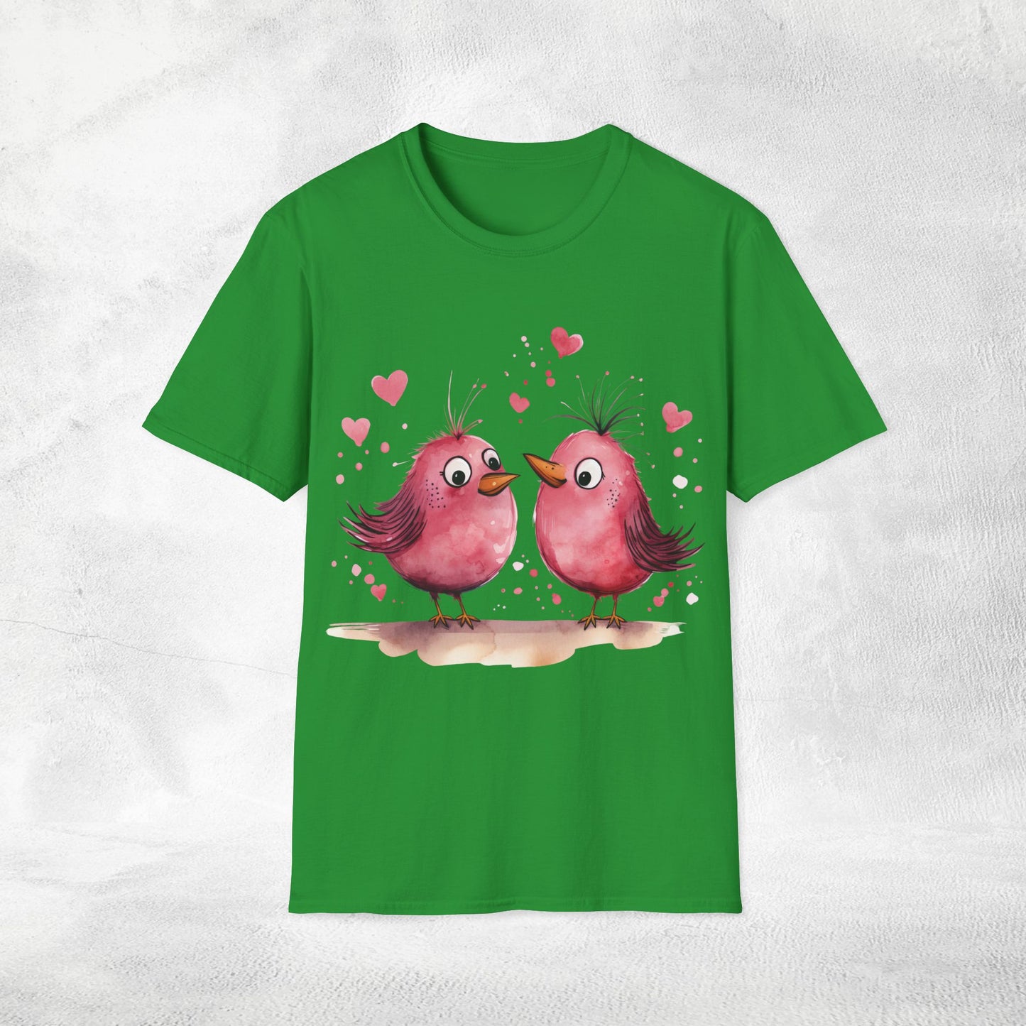 Unisex couples T-Shirt lovebird