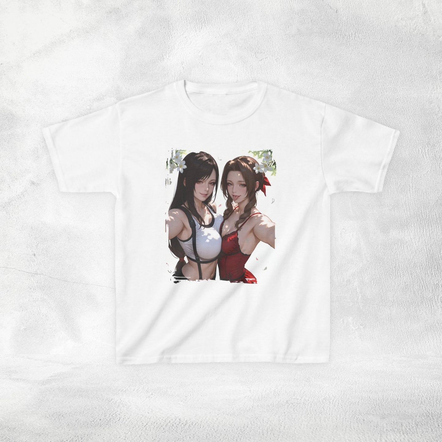 Kids gaming shirt Final Fantasy Tifa Lockhart and Aerith Gainsborough