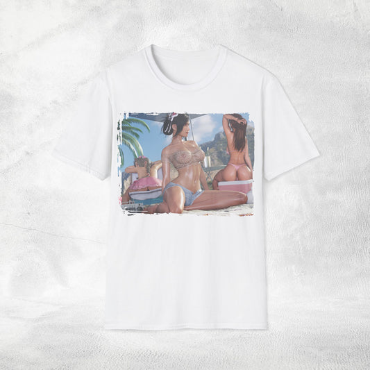 Unisex Gaming shirt Final Fantasy / Stellar Blade Aerith Gainsborough Tifa Lockhart and Jessie Rasberry