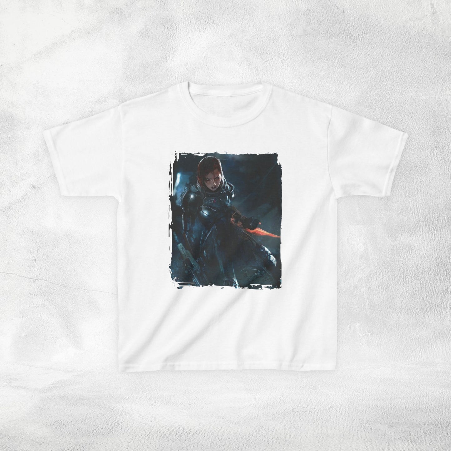 Kids gaming shirt Mass Effect Shepard