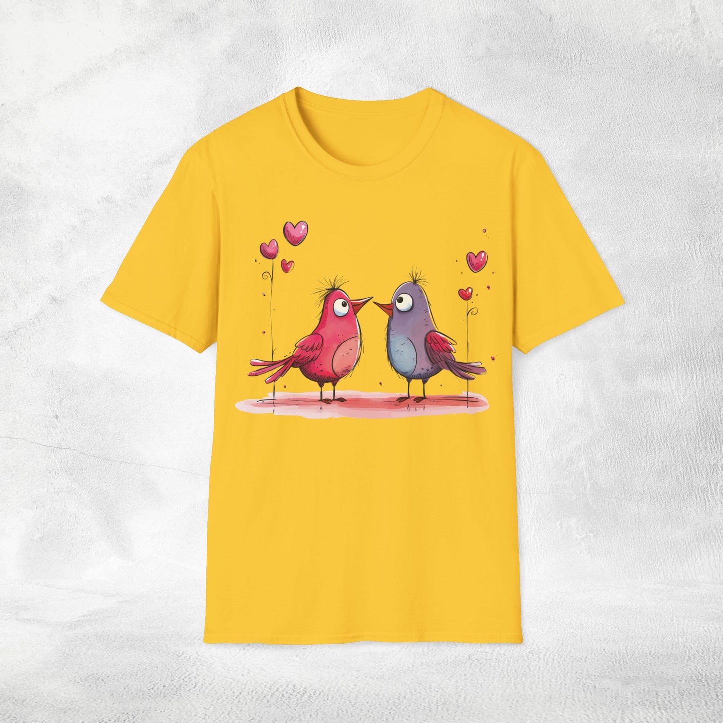 Unisex couples T-Shirt lovebird