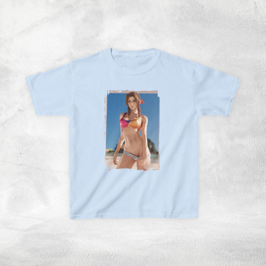 Kids gaming shirt Final Fantasy Aerith swimsuit