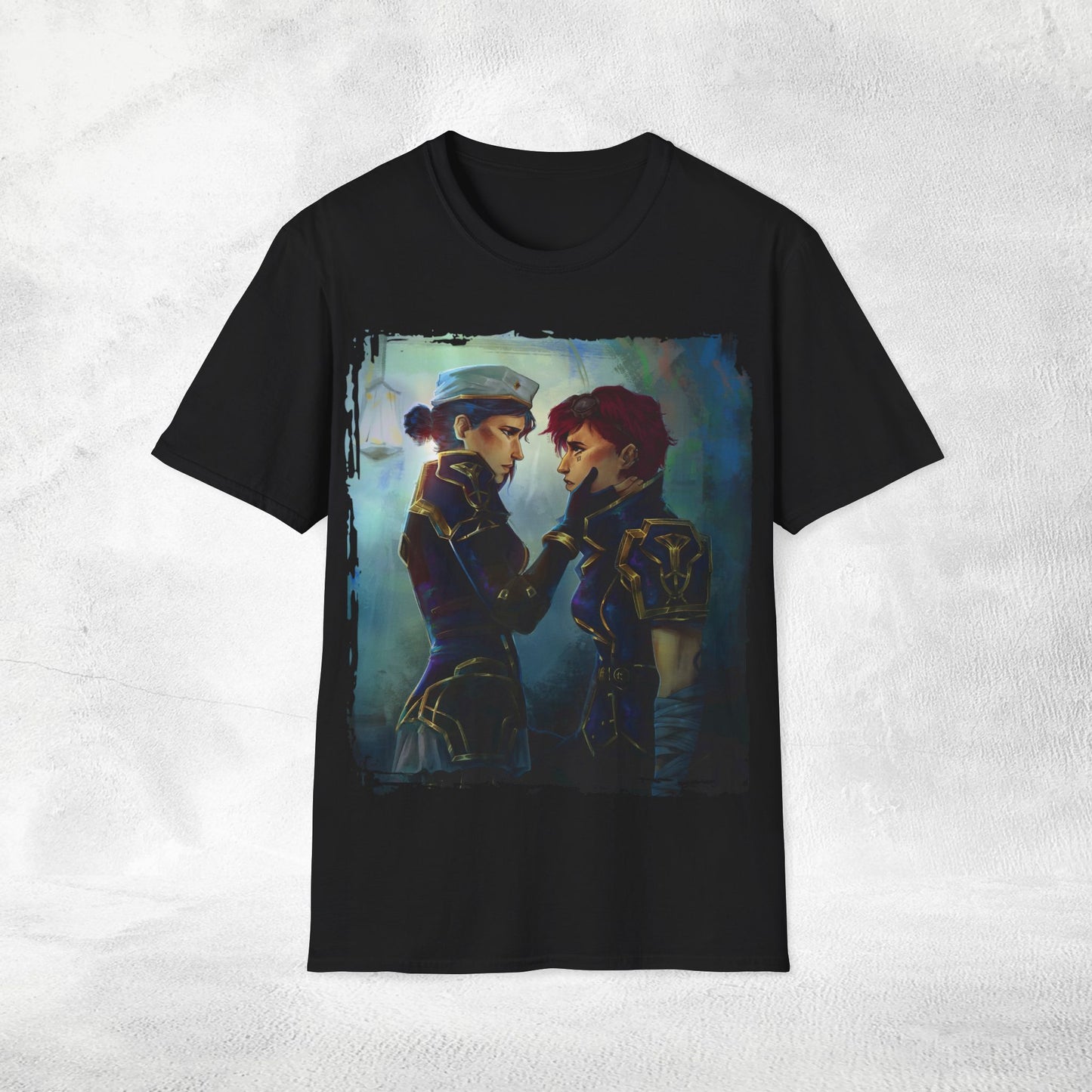 Unisex Gaming shirt Arcane Series LOL Caitlyn and Vi