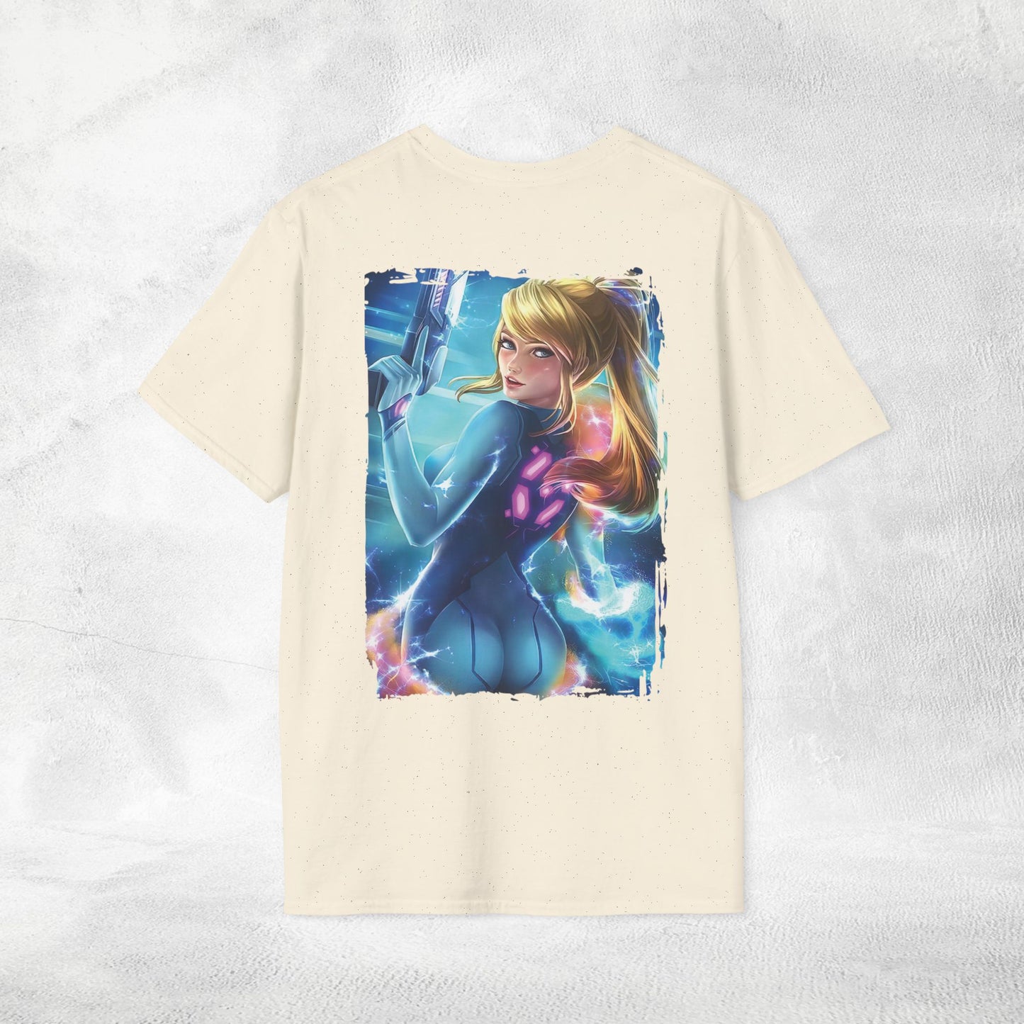 Unisex Gaming shirt Samus Aran BACKPRINT
