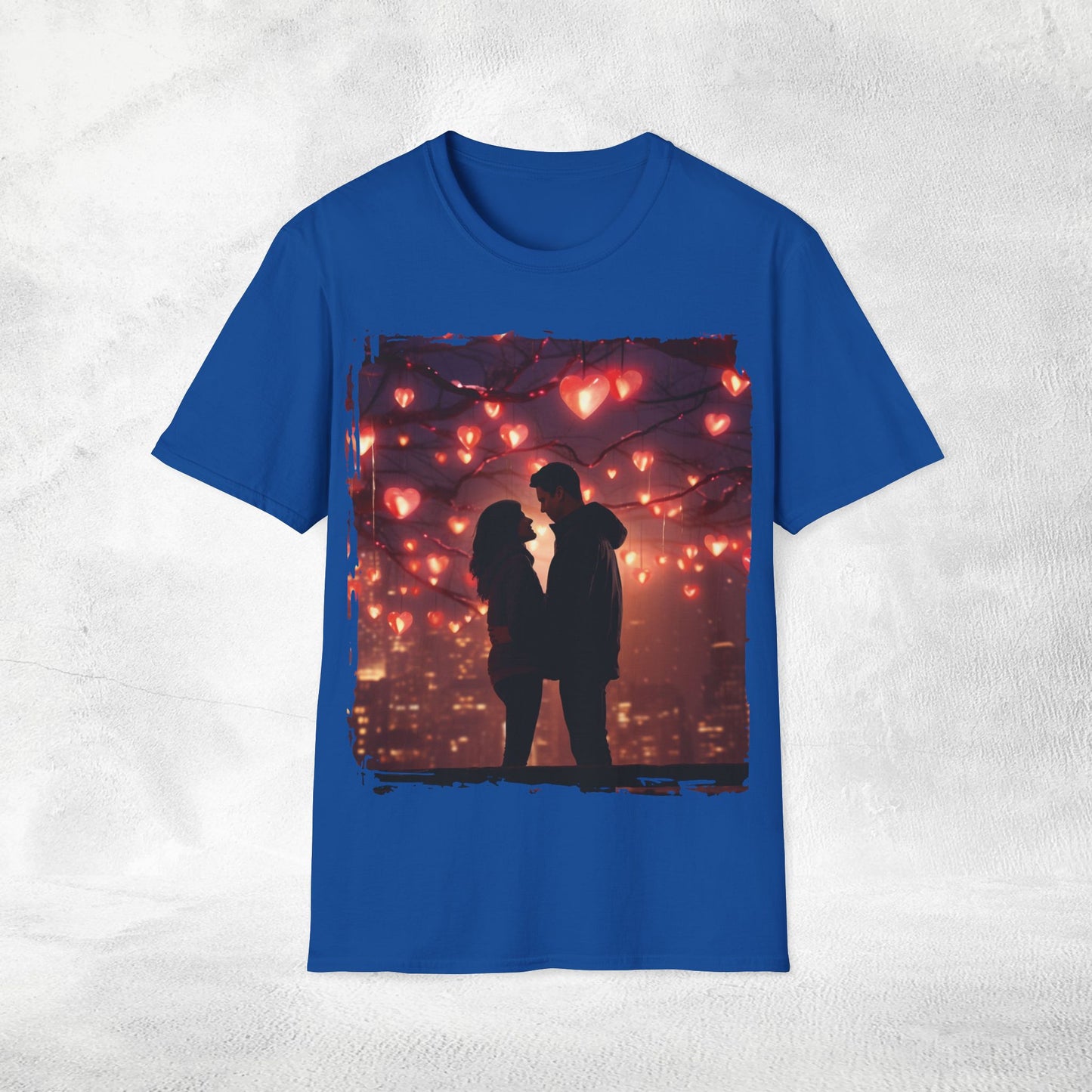 Unisex couples T-Shirt hearts