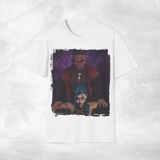 Unisex Gaming shirt Arcane Series LOL Jinx and Silco