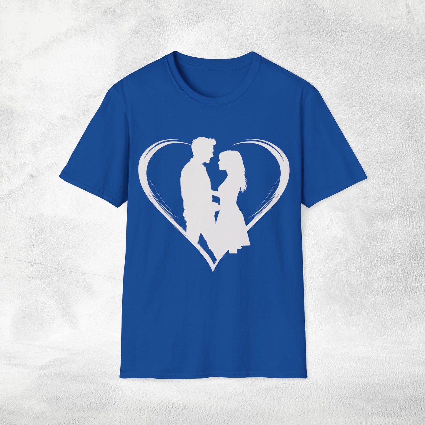 Unisex couples T-Shirt heart