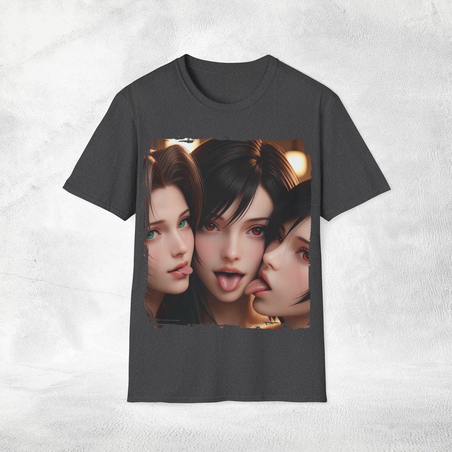Unisex gaming shirt FF7 Aerith Tifa and Yuffie