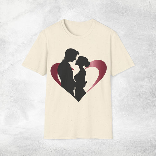 Unisex couples T-Shirt heart