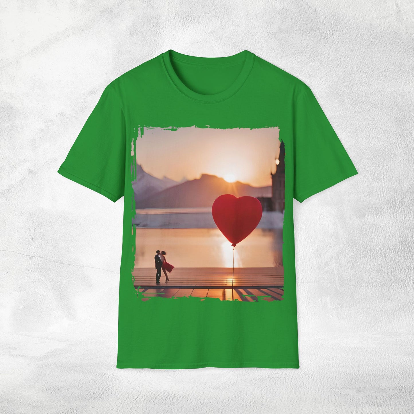 Unisex couples T-Shirt hearts