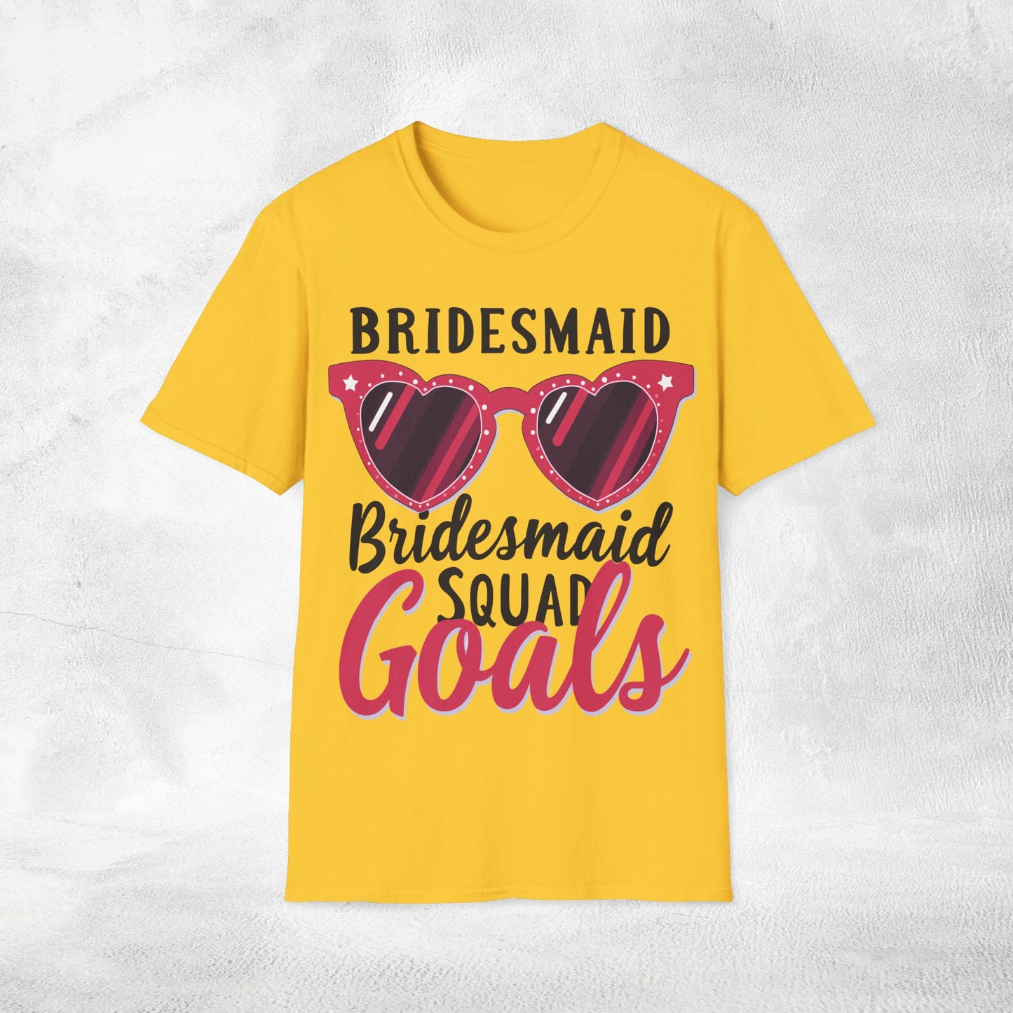 Women's T-Shirt Bridesmaid Squad Goals bachelorette party