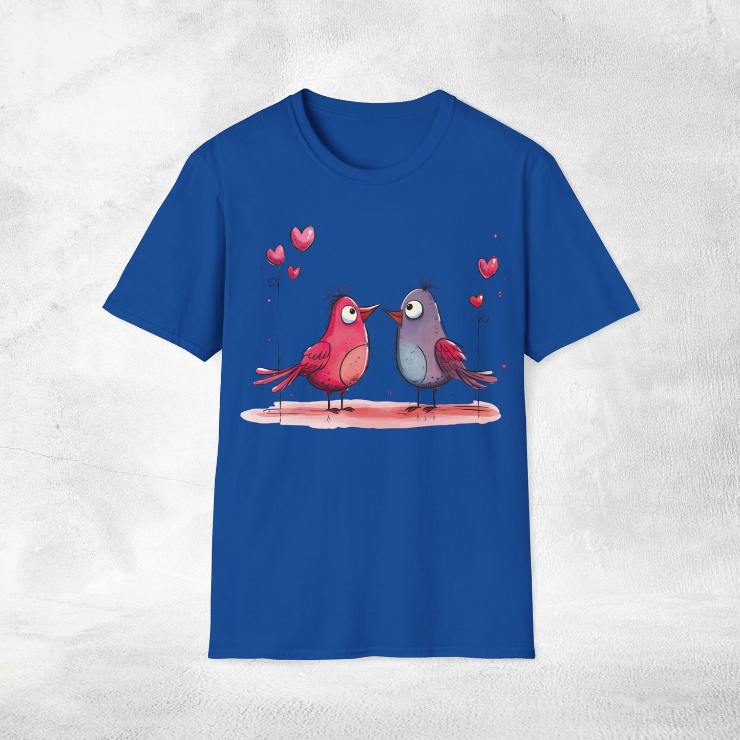 Unisex couples T-Shirt lovebird