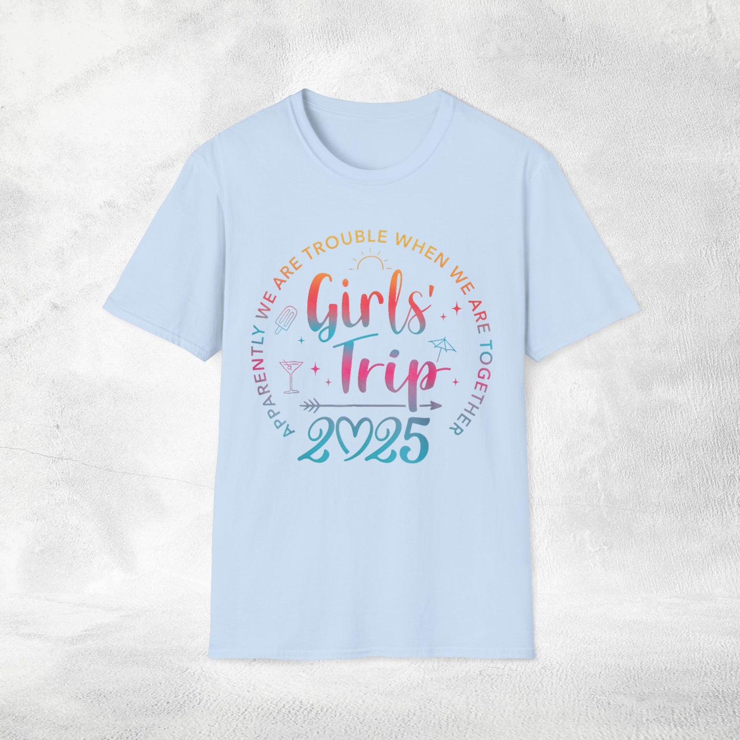 women shirt girls trip 2025