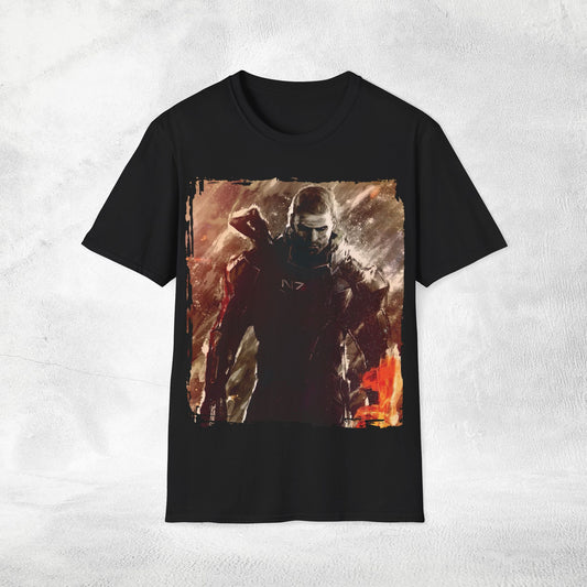 Unisex gaming shirt Mass Effect Shepard