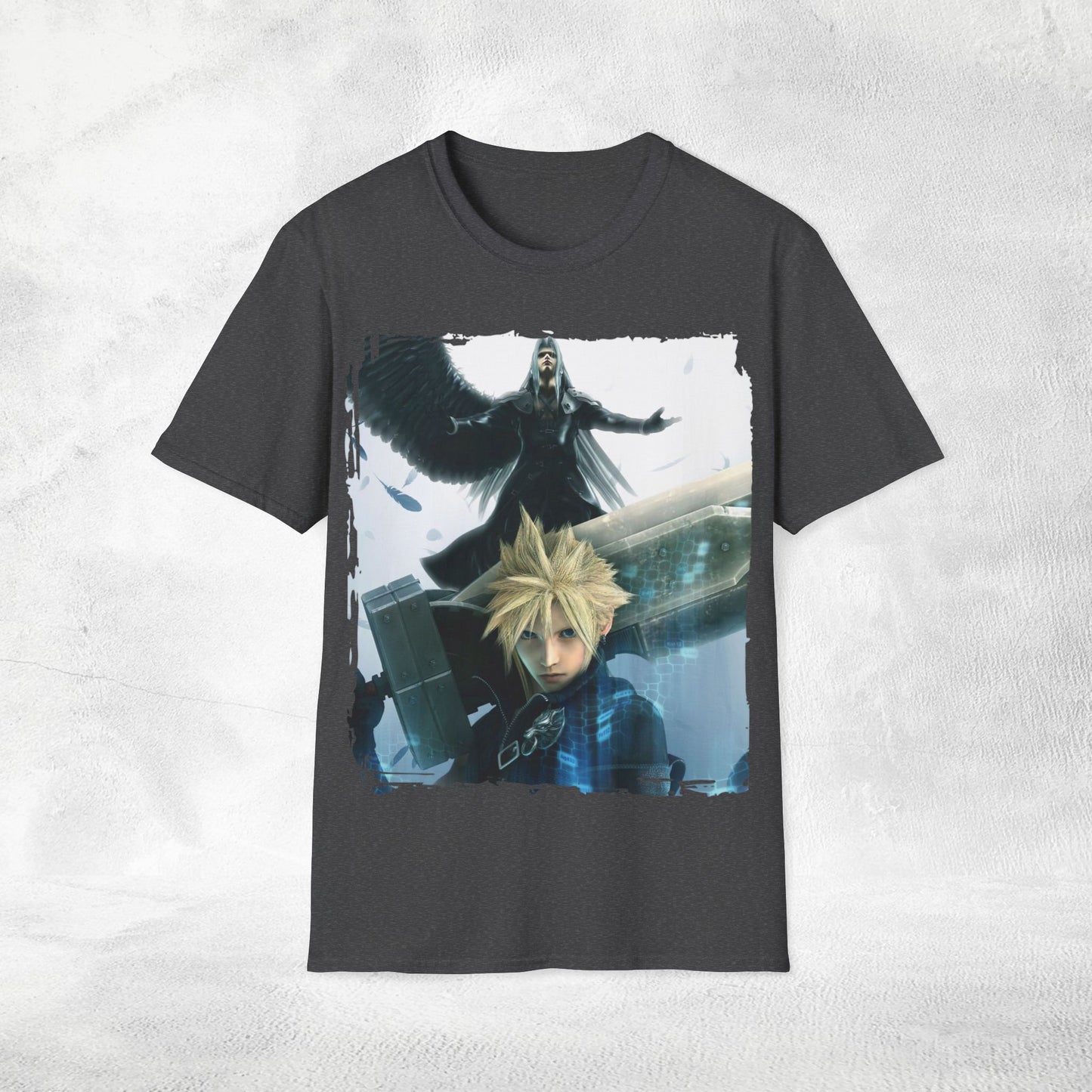 Unisex Gaming shirt Final Fantasy Cloud Strife and Sephiroth