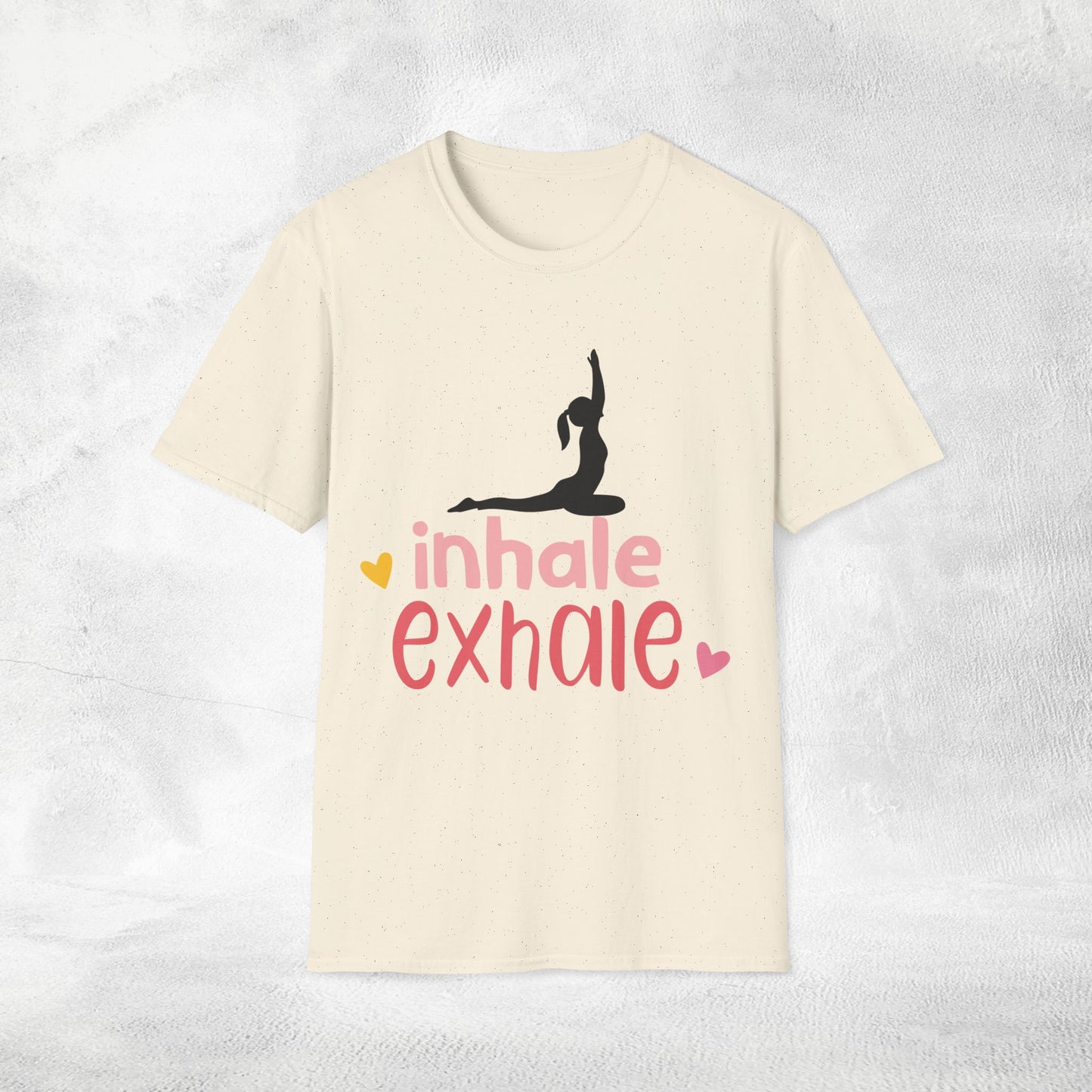 Women's yoga shirt inhale exhale