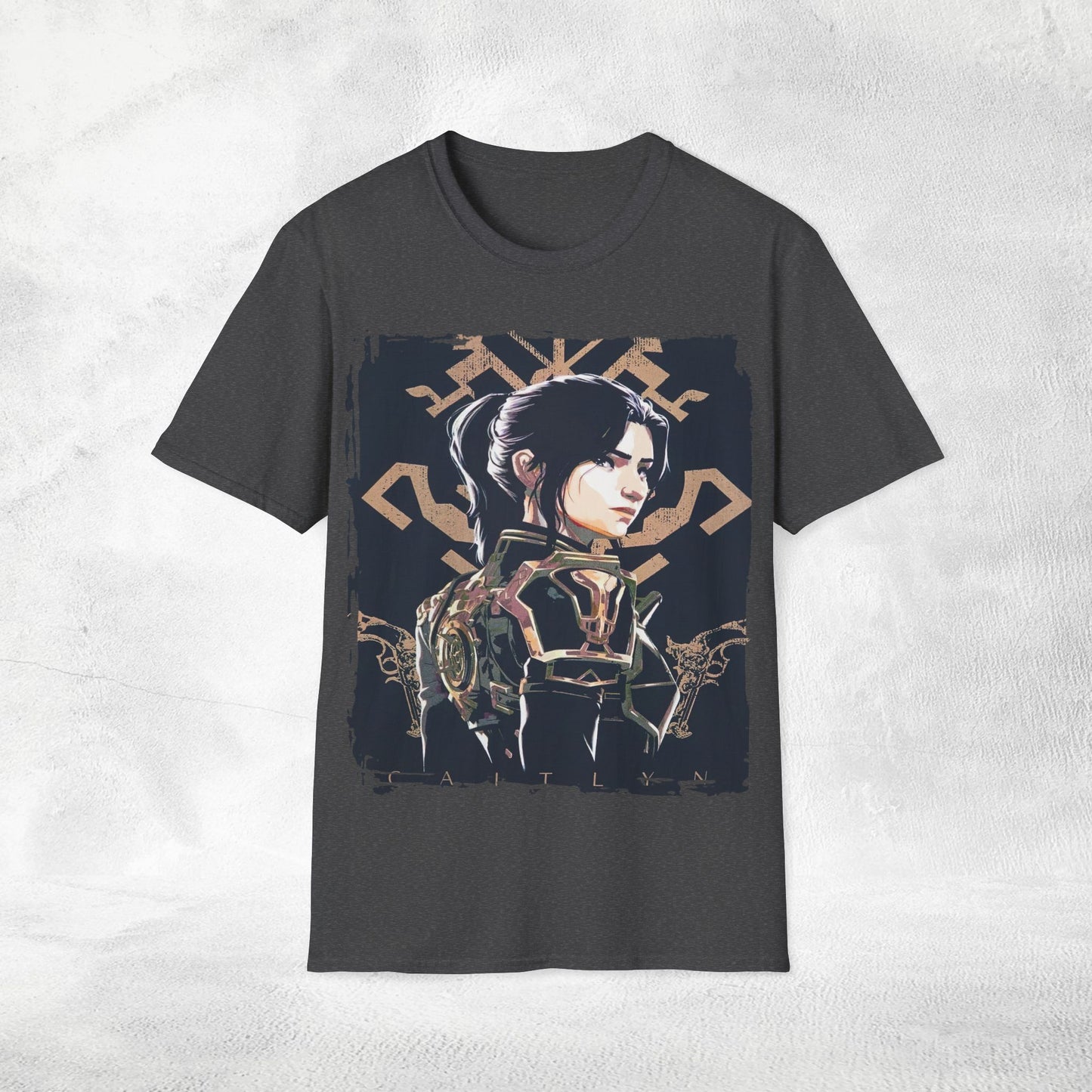 Unisex gaming shirt Caitlyn Arcane League of Legends