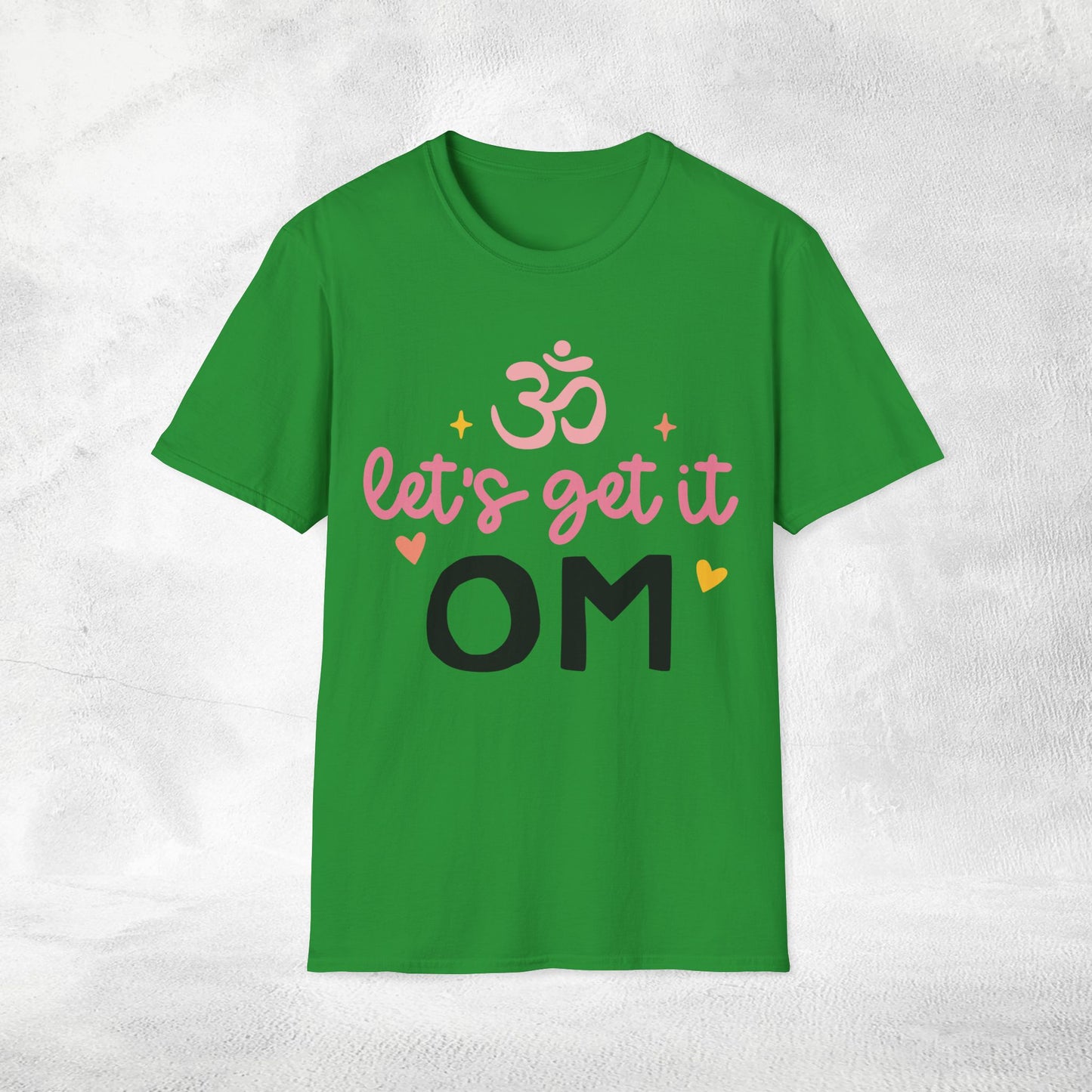 Women's yoga shirt lets get it om