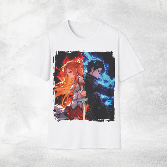 Unisex anime shirt Kazuto Kirigaya / Kirito and Asuna Yuuki