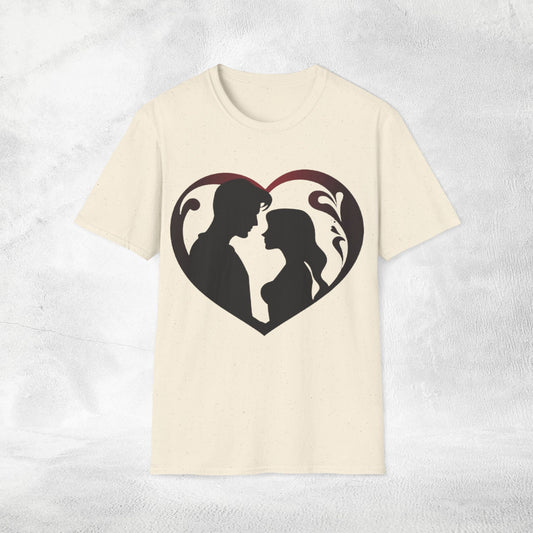 Unisex couples T-Shirt heart