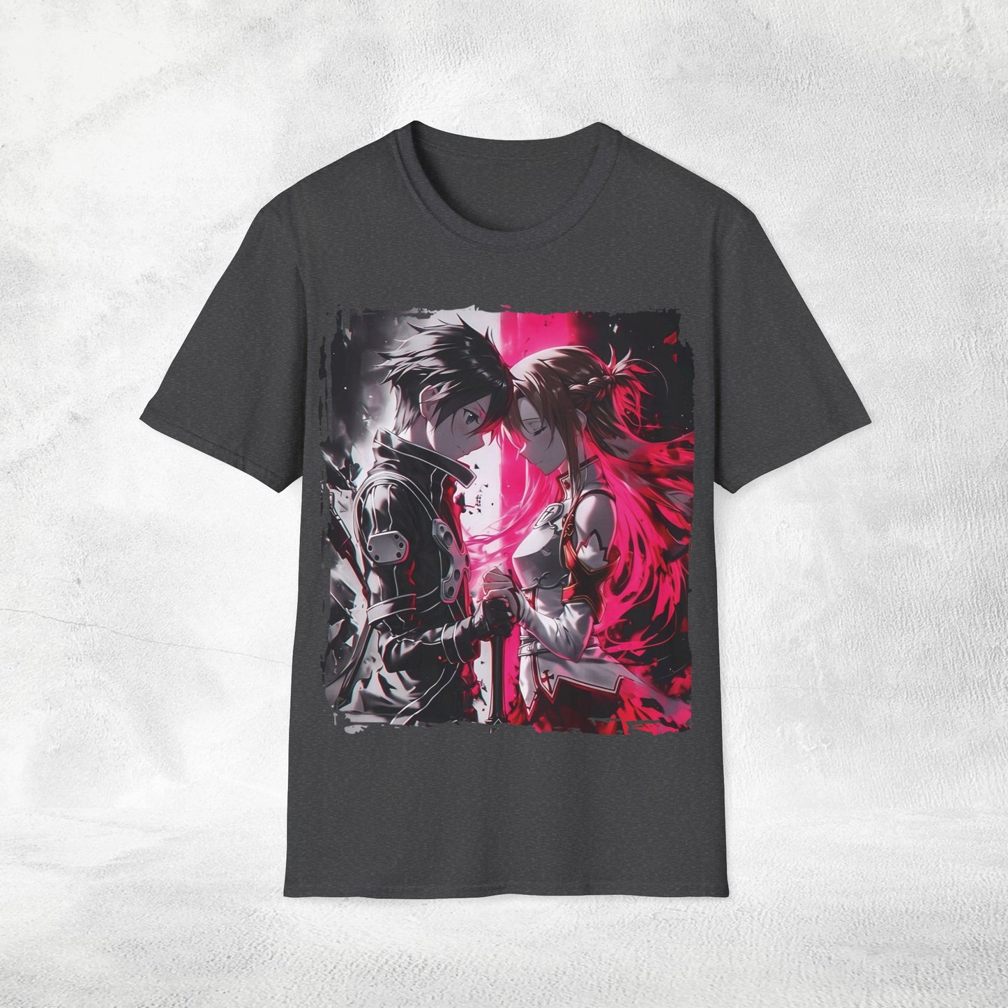 Unisex anime shirt Kazuto Kirigaya / Kirito and Asuna Yuuki