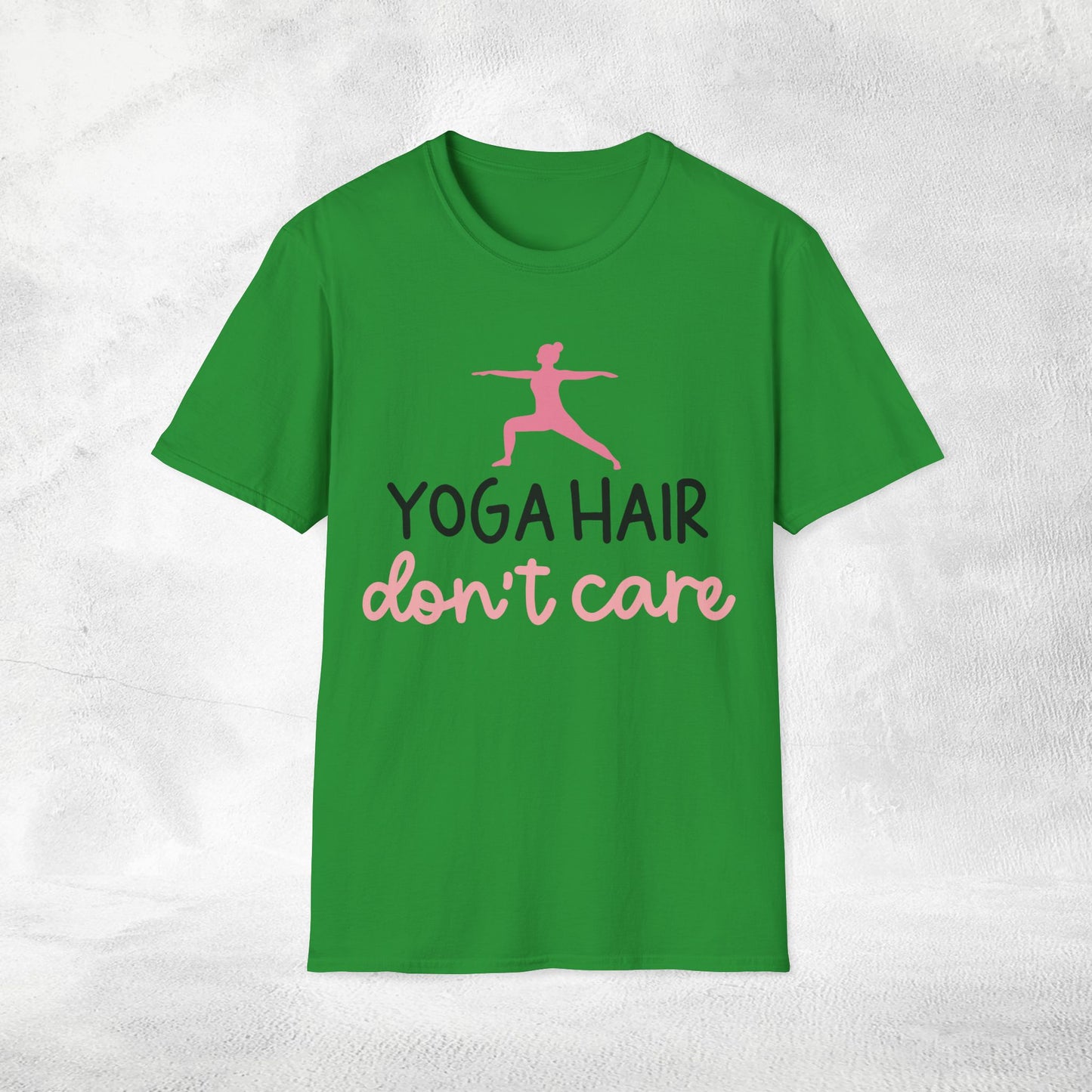 Women's yoga shirt yoga hair dont care