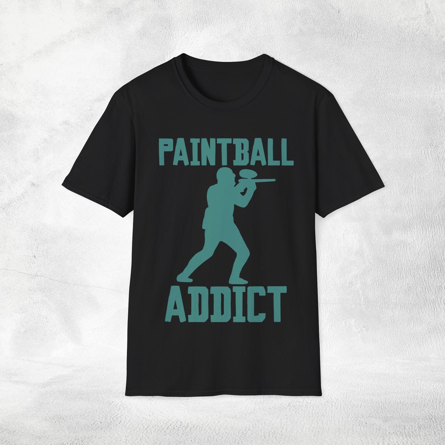Unisex paintball shirt paintball addict