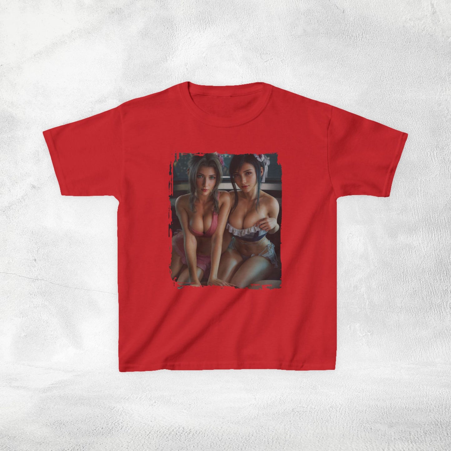 Kids gaming shirt Final Fantasy Tifa Lockhart and Aerith Gainsborough