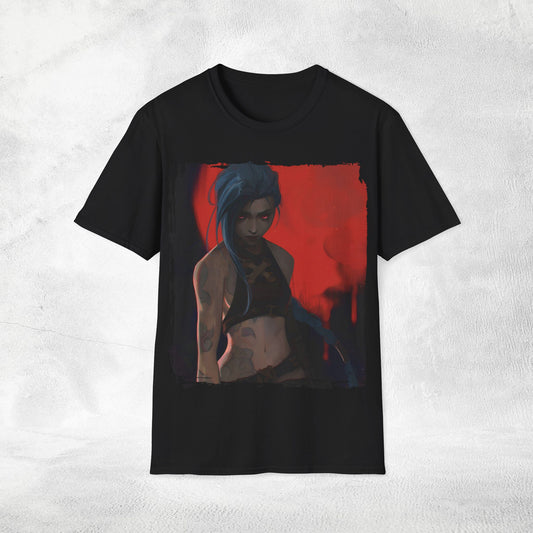 Unisex Gaming shirt Arcane Series LOL Jinx
