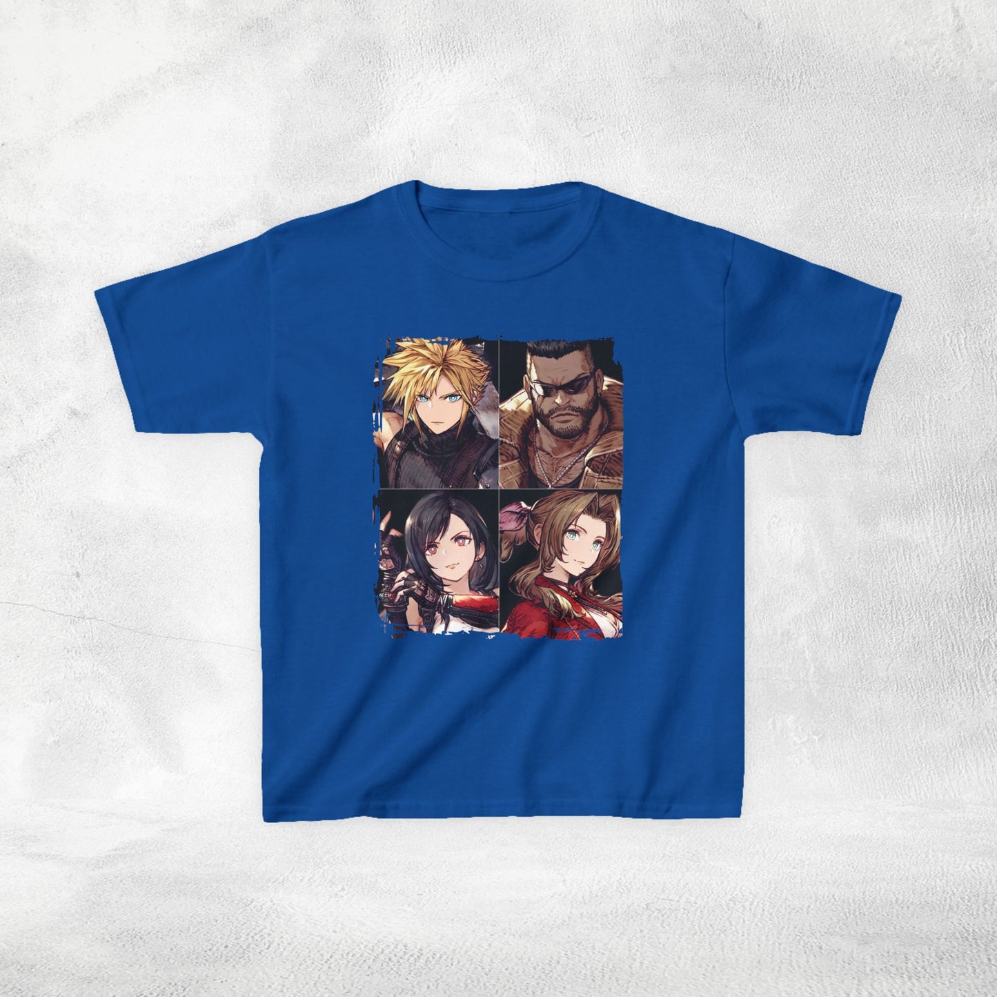 Kids gaming shirt Final Fantasy Cloud Barret Tifa and Aerith