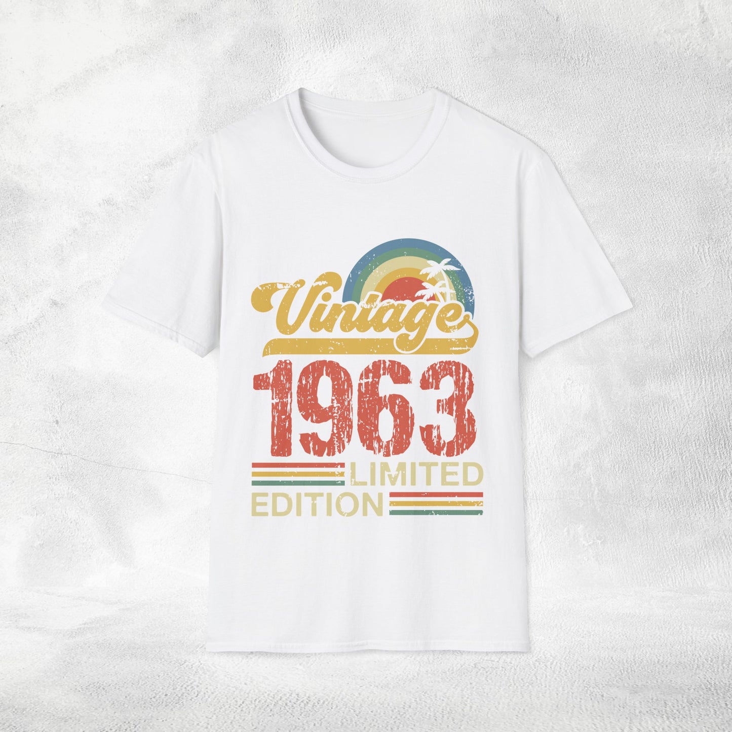 Unisex year of birth shirt 1963