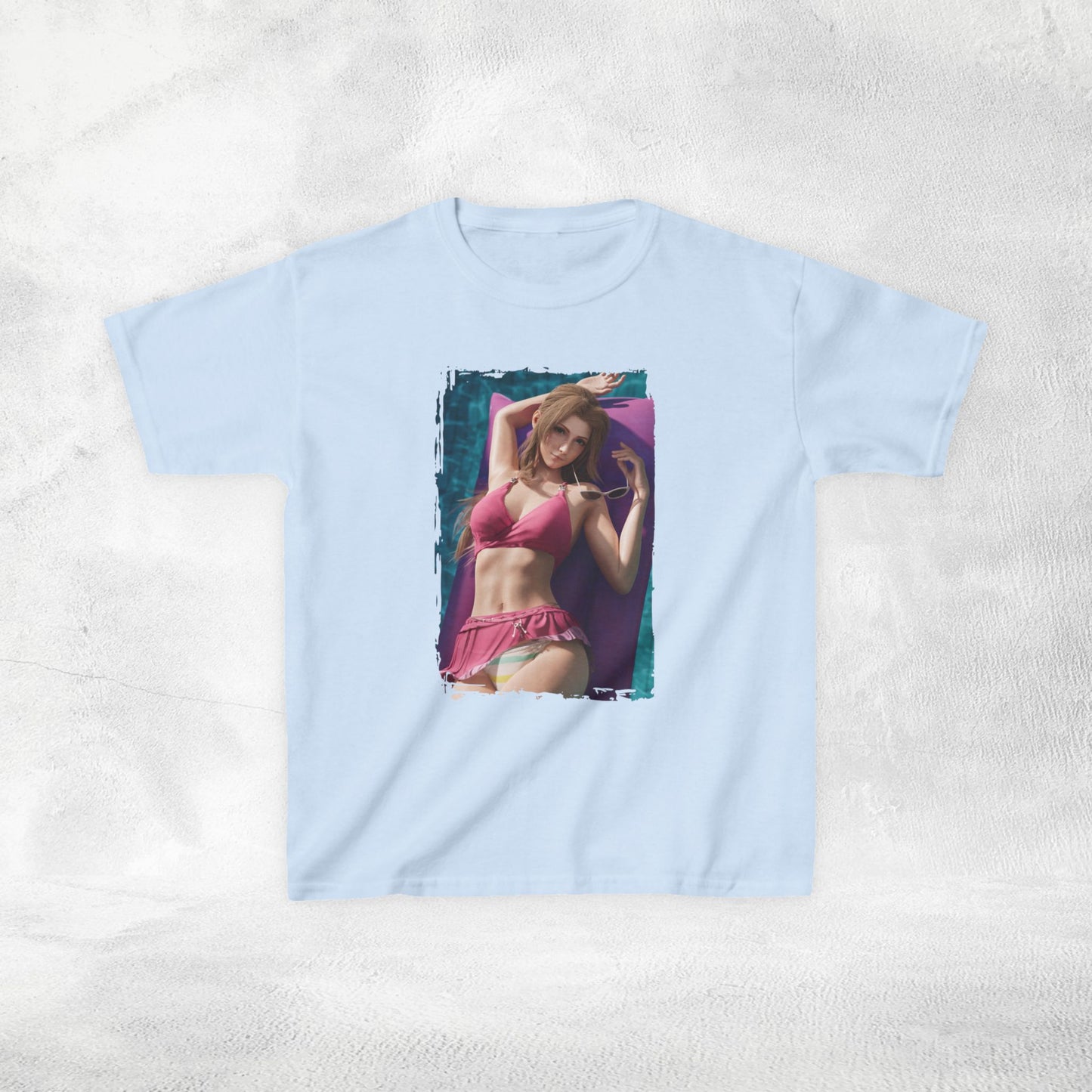 Kids  gaming shirt Final Fantasy Aerith Swimsuit