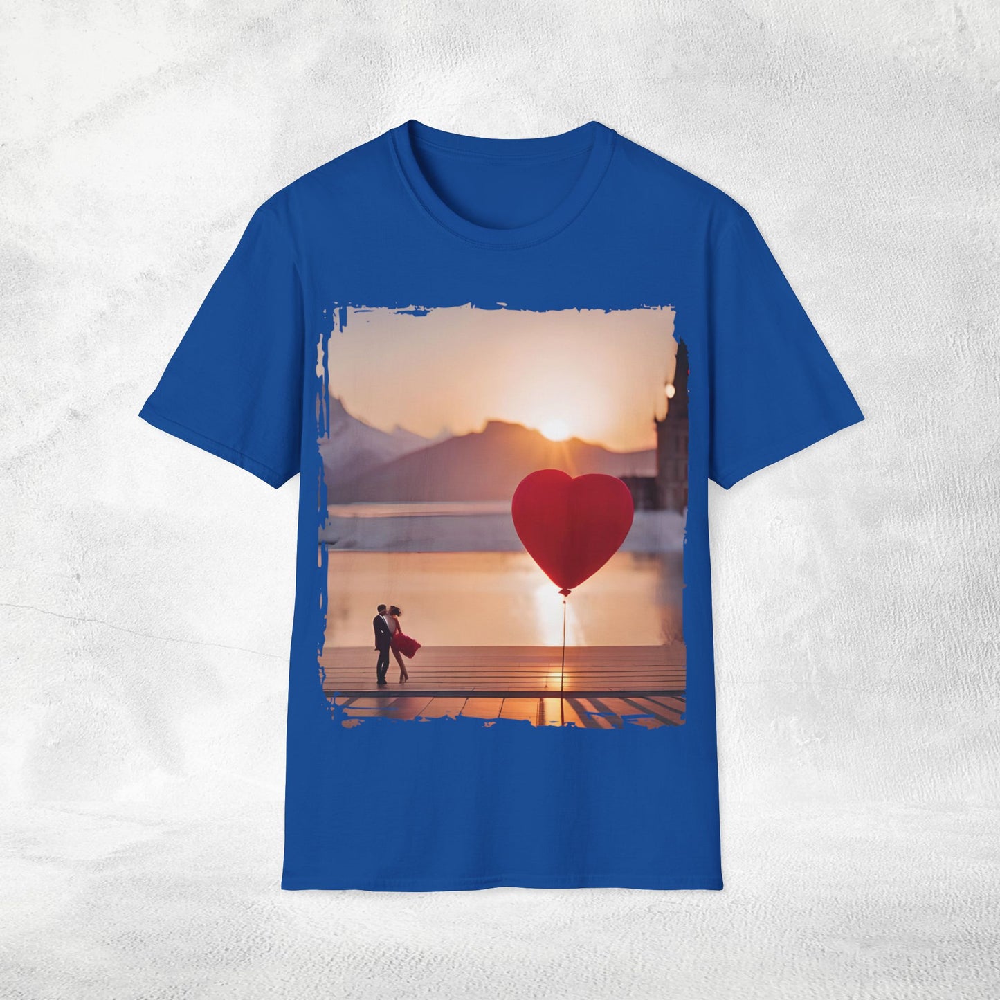 Unisex couples T-Shirt hearts