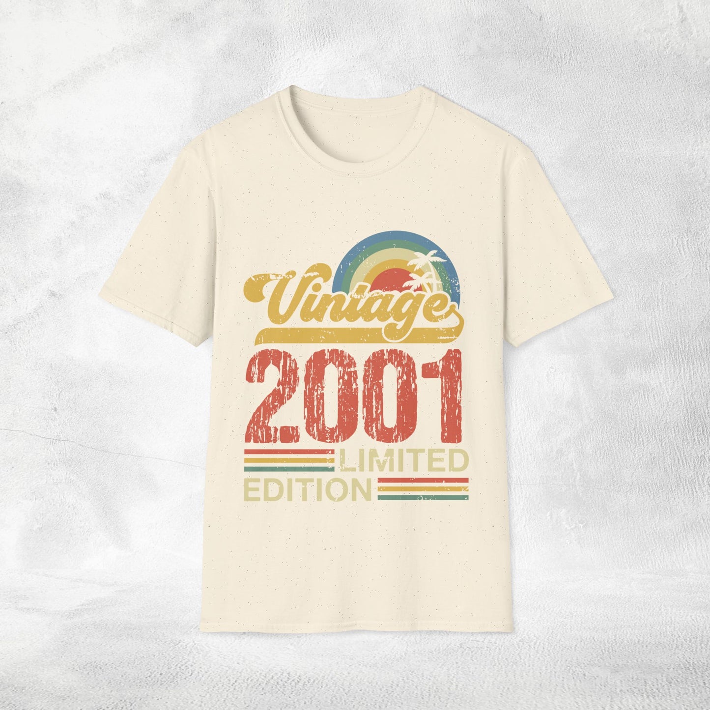 Unisex year of birth shirt 2001