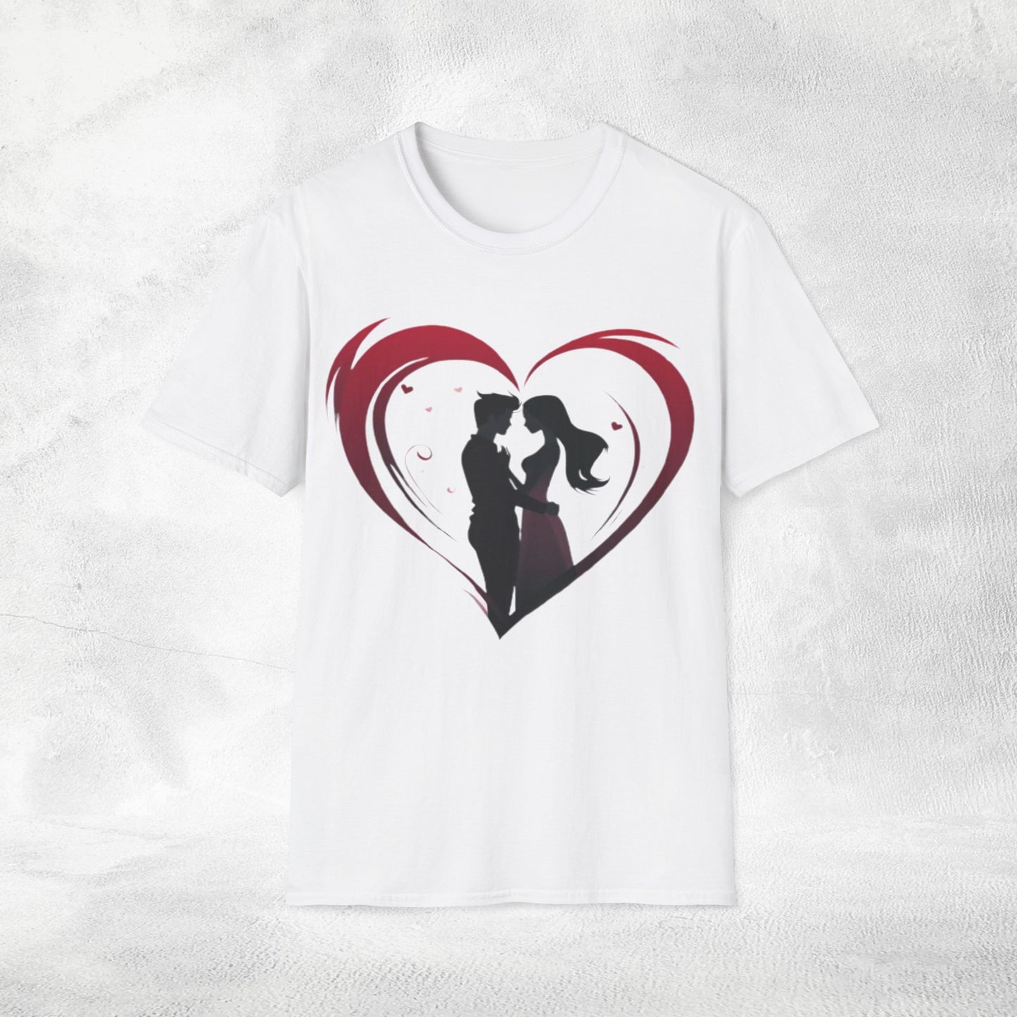 Unisex couples T-Shirt heart