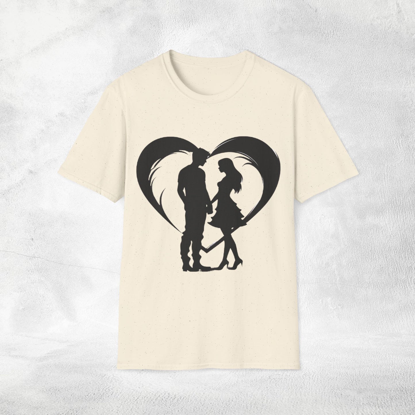 Unisex couples T-Shirt heart