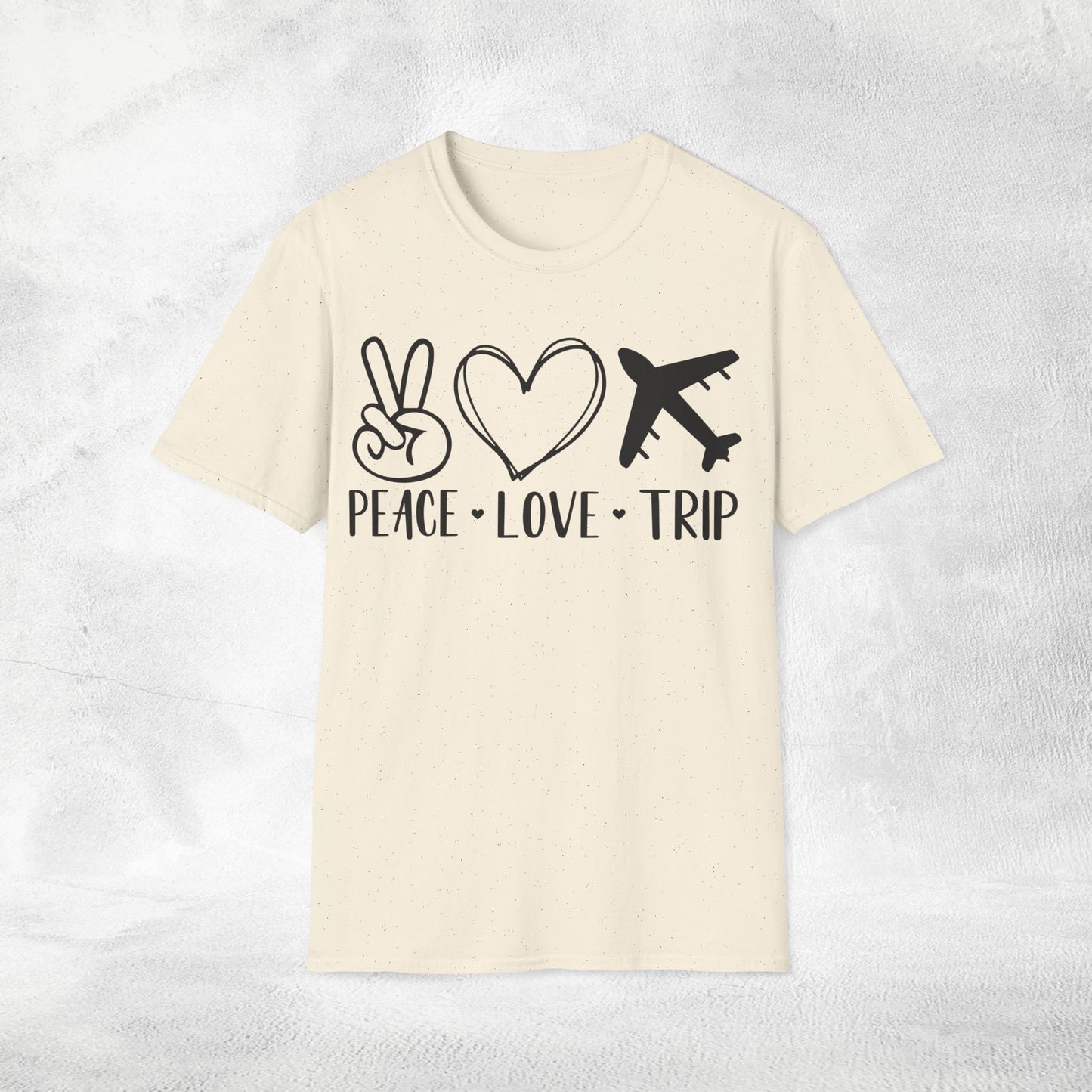 womens shirt peace love trip