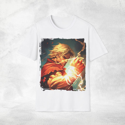 Unisex gaming shirt Street Fighter Ken Masters