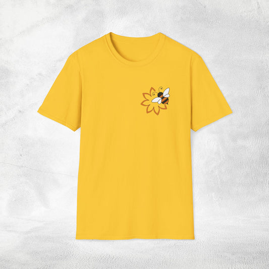 woman's nature inspired shirt bee