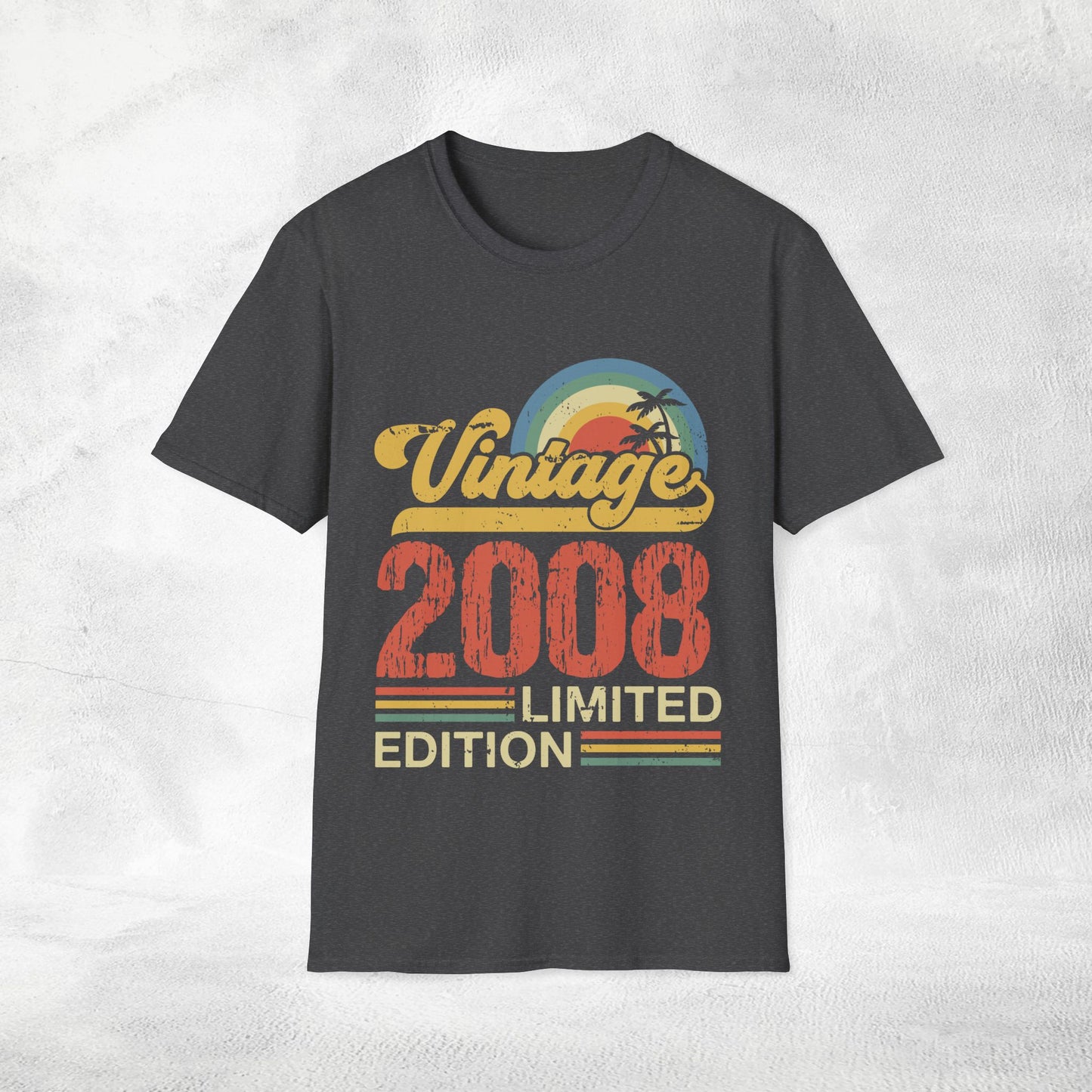 Unisex year of birth shirt 2008