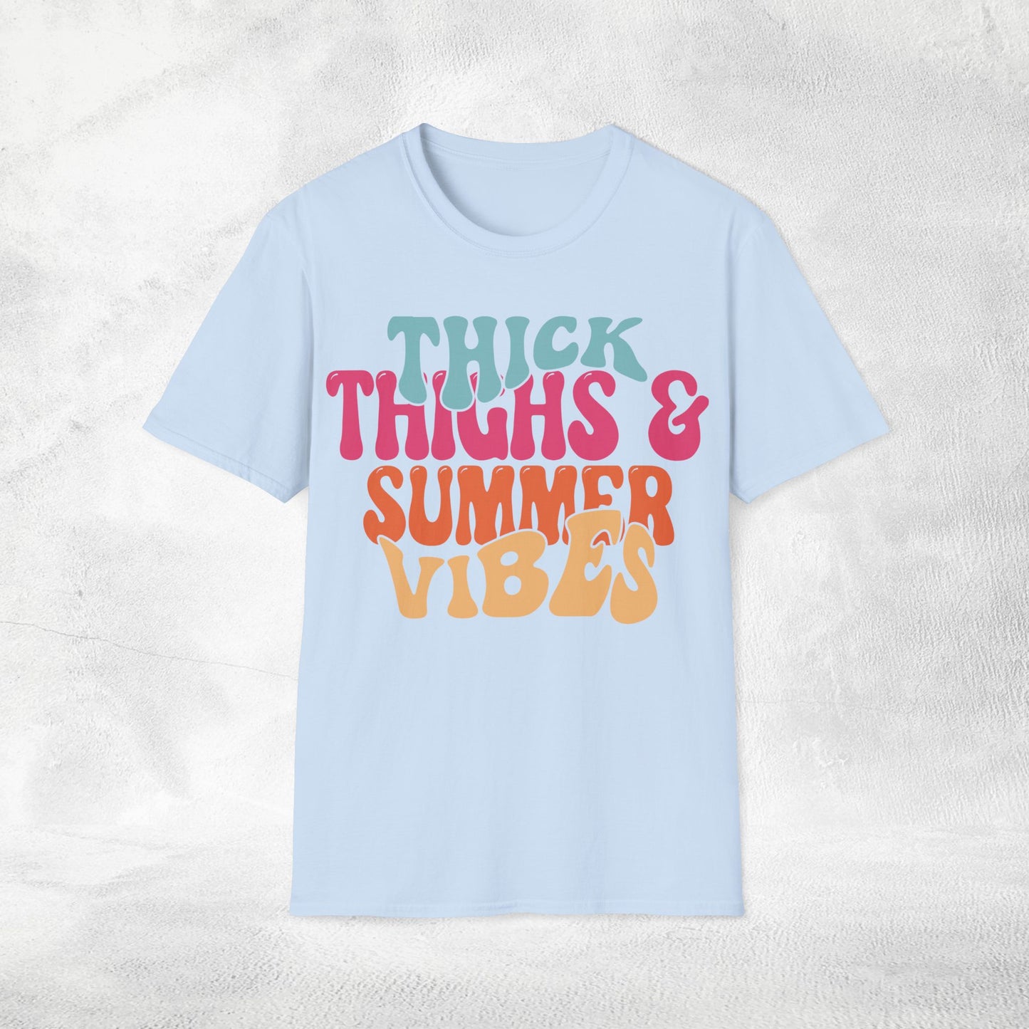 women shirt thick thighs and summer vibes