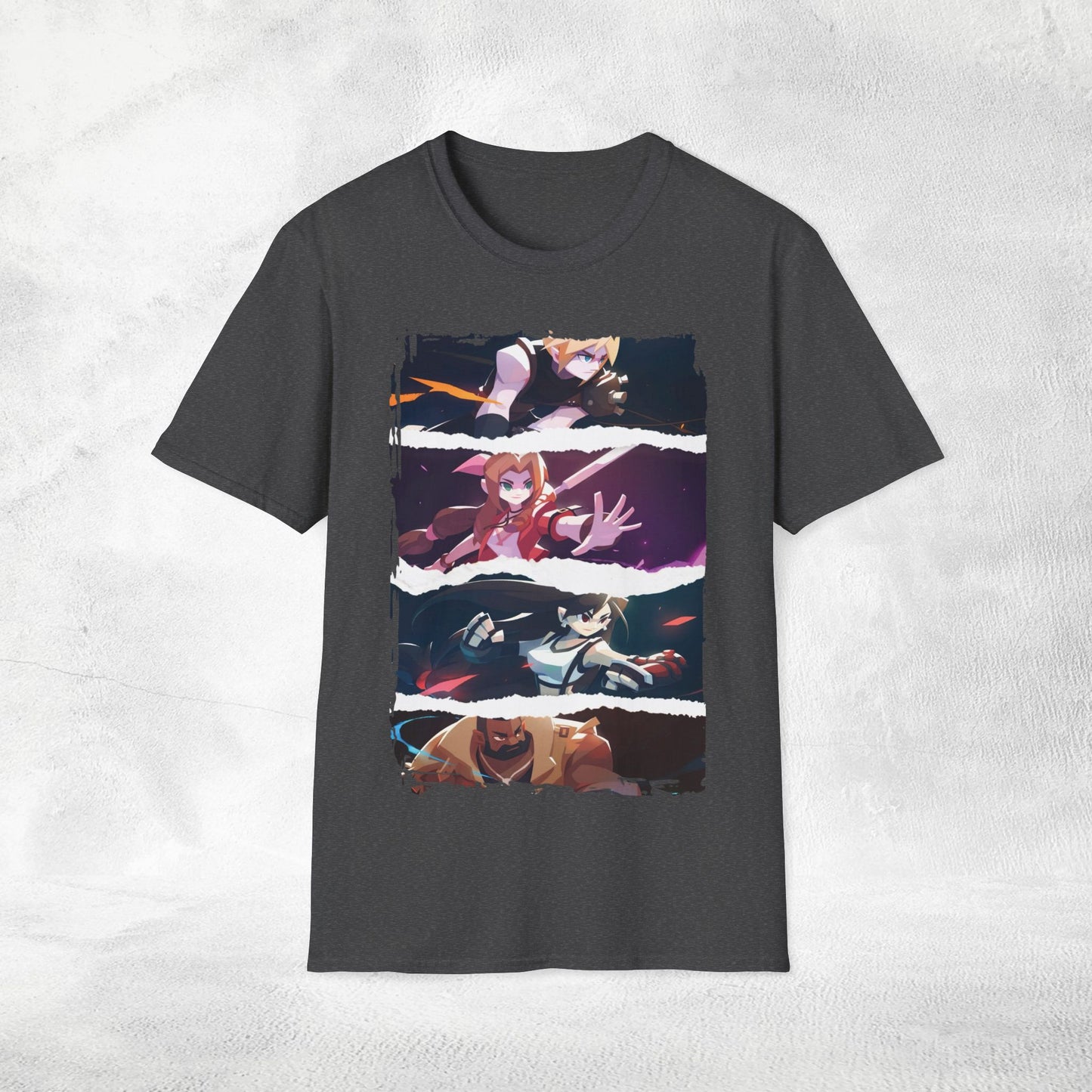 Unisex Gaming shirt Final Fantasy Cloud Aerith Tifa Barret