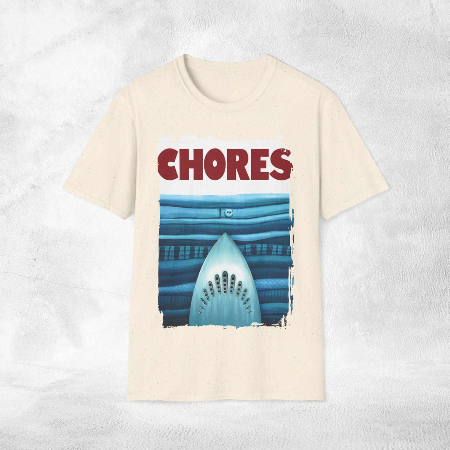 Unisex movie shirt Jaws Parody Chores