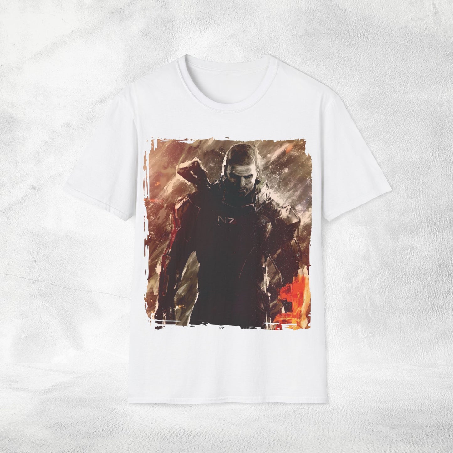 Unisex gaming shirt Mass Effect Shepard